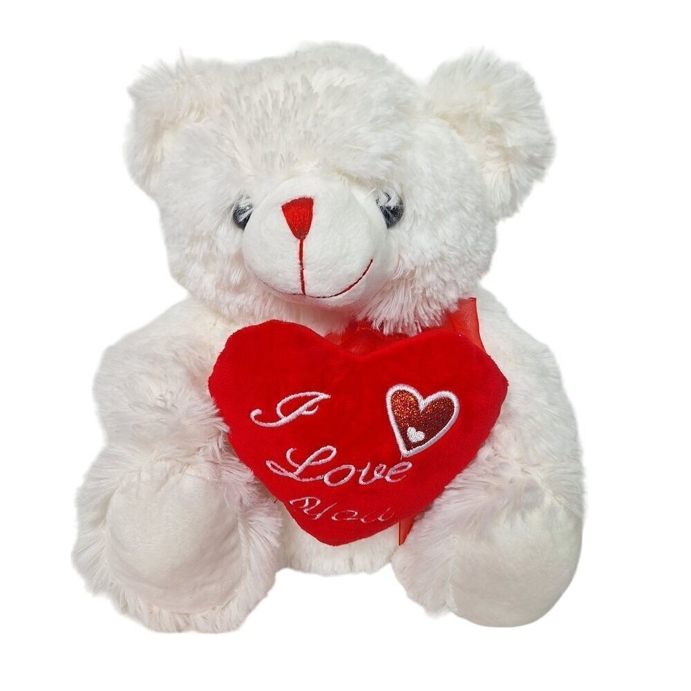 Teddy Bear Plush Red Heart I Love You Stuffed Animal 11.5 Inch